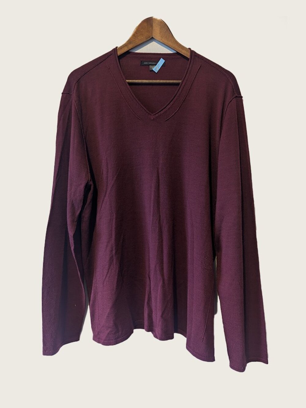 JOHN VARVATOS USA - Burgundy thin sweater - Sz XXL